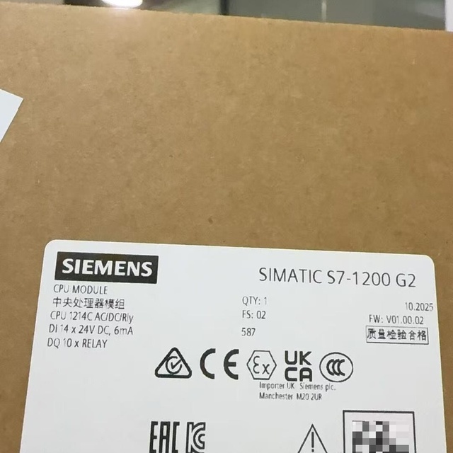 6ES7214-1BH50-0XB0 6ES72141BH500XB0 CPU Module S7-1200 Series for PLC