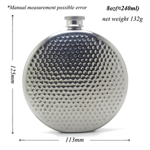 Gourde de golf 6oz, bouteille de whisky ronde 8oz, mini flacon à liqueur créatif en acier inoxydable en forme de balle de golf pour homme, cadeau - Product Image 5