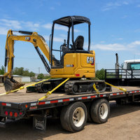 Miniexcavadora Caterpillar 303.5 Reacondicionada de Diseño Compacto, Excavadora Hidráulica Usada de 3.5 Toneladas para Trabajos en Espacios Reducidos