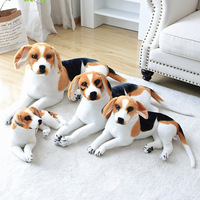 Peluche personnalisée avec logo, simulation de chien tacheté, chien-loup, Golden Retriever, animaux en peluche, poupées, coussin doux Rottweiler, cadeau
