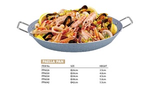 Poêle à paella antiadhésive extérieure en aluminium Fond à induction pour <span class=keywords><strong>fruits</strong></span> <span class=keywords><strong>de</strong></span> <span class=keywords><strong>mer</strong></span> Design moderne pour restaurants - Product Image 6