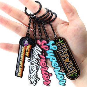 2025 última promoción regalos esmalte coche llavero <span class=keywords><strong>de</strong></span> Metal logotipo personalizado empresa marca NÚMERO <span class=keywords><strong>DE</strong></span> TELÉFONO letras llaveros personalizados - Product Image 2