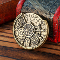 Roulette de conception engrenageuse, dés à rouler avec boîte cadeau Dragon pour jeux de divertissement, cadeaux de fête, ensemble de dés à rouler avec boussole