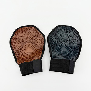 Guantes para eliminar el pelo de las mascotas, talla única, suaves y delicados para el aseo y masaje de gatos y perros - Product Image 2