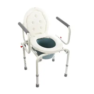 Regolabile in altezza camera di reparto esterno rimovibile secchio sedia per anziani sedia da bagno per adulti sedia da bagno per anziani