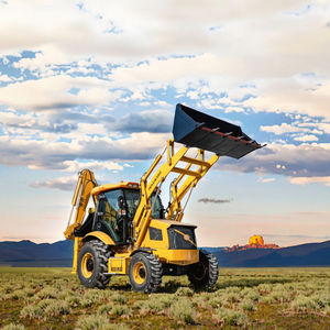 Euro5 HW388 Diesel-Baggerlader mit EPA-Motor, 5 Tonnen Nennlast, 1 Jahr Garantie, Radlader-Bagger - Product Image 1