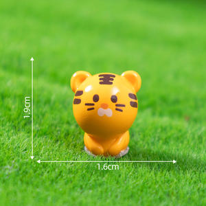 ミニチュア漫画12中国の干支ミニ樹脂動物の置物DIYマイクロ景観ホームテーブルケーキトッパー装飾用 - Product Image 6