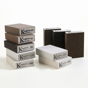 New Products Multi Scene Use of Aluminum Oxide Sanding 80 Rectangle Abrasive Tools Sponge <strong>Sand</strong> <strong>Block</strong> - Product Image 1