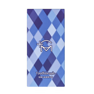 Ensemble de voyage portable de brosses à dents Crystal Clear Lipstick à poils doux pour femmes et couples - Product Image 3