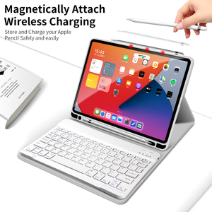 Trường hợp bàn phím cho ipad 7th/88/9th thế hệ 10.2 "với bàn phím có thể tháo rời và chủ bút chì - Product Image 5