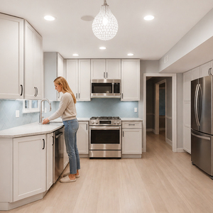 Kitchen Cupboard Custom Plywood Kitchen Cupboards Factory Direct OEM & ODM | Soft Close Shaker <b>Cabinets</b> Wholesale Supplier - Product Image 1