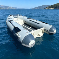 1.2mm Pvc 13ft coque en aluminium semi-rigide rigide gonflable Rib390 bateau à vendre