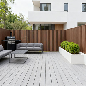 Tự làm hiện đại bảo trì thấp Gỗ nhự<span class=keywords><strong>a</strong></span> composite hàng rào Hội Đồng Quản trị thiết lập không thấm nước WPC hàng rào tấm ngoài trời riêng tư WPC vườn hàng rào - Product Image 6