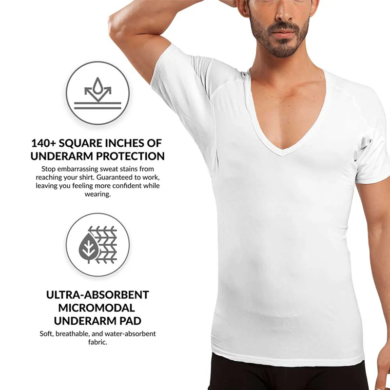 Homme Deeper V blanc