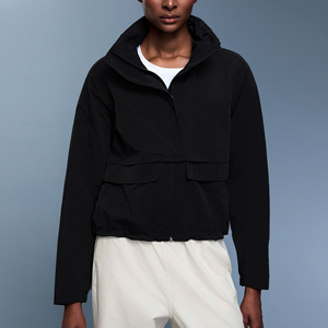 Vestes de cyclisme et de course pour femmes et filles, fermeture éclair intégrale, imperméables, légères, <span class=keywords><strong>coupe</strong></span>-<span class=keywords><strong>vent</strong></span>, à capuche, protection solaire - Product Image 3