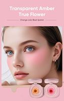 Magic Make Blush Minéral Végétalien Haute Qualité à Changement de Couleur, Palette de Blush Crème ODM Marque Privée, Teinte Fleur Naturelle