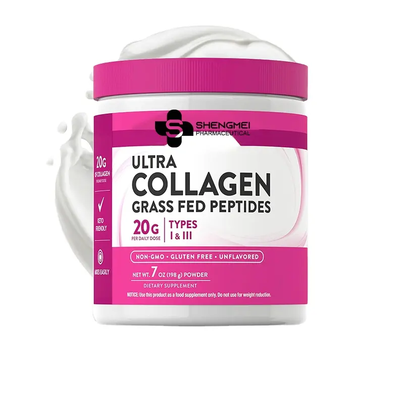 Etiqueta privada proteína belleza colágeno polvo bebida en polvo con ácido hialurónico colágeno péptidos polvo