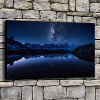 Offre Spéciale annuel art sans cadre toile peinture ciel nocturne étoiles espace affiches et impressions décoration de la maison art mural