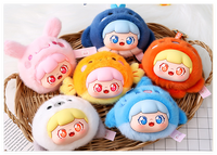 Mignon porte-clés en peluche 3D, forme de poisson-globe, de baleine, d'octopus, de requin, de phoque, de pieuvre, jouet en peluche de luxe, mini poupée, animal marin, charme pour sac à dos