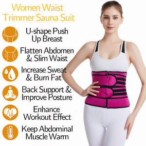 Faja Deportiva de Neopreno para Mujer Tallas Grandes, Cinturón Reductor de Cintura, Control Abdominal, Cincher para Entrenamiento, Faja Sauna para Sudoración - Product Image 4