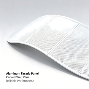 Panneau de façade de bâtiment en composite d'aluminium perforé, revêtement PVDF, système de montage rapide pour revêtement mural extérieur commercial - Product Image 3