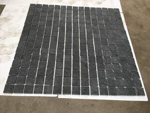 54x54cm Pierre Noire Pavés Granit Flammé MAILLE PAVER GRANITE Noir Absolu AVEC DES <span class=keywords><strong>PRIX</strong></span> ABORDABLES Convient pour les trottoirs de voie - Product Image 4