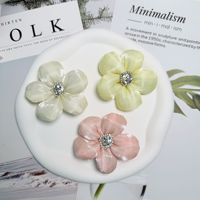 Fleur de rose en organza pailletée de 10 cm pour broche, accessoires pour cheveux, embellissement artisanal