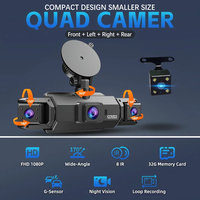OEM 4 caméra 360 ° voiture DVR WiFi enregistreur vidéo Dash Cam pour caméra de voiture 1080P caméra de recul intérieure Vision nocturne pièces automobiles