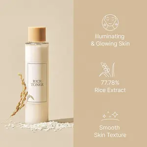 Wholesale 150ml Organic Korean Face Toner Glowing Skin Improves Moisture Barrier Rice Toner Suitable For All Skin Types