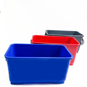 ESD 6 gallon hình chữ nhật PP chất liệu lau làm sạch xô với nắp và bánh xe 25L công suất cho nước cách sử dụng - Product Image 5