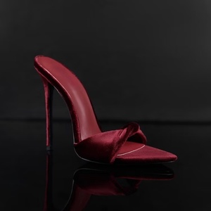 Sandalias de Tacón Alto con Punta Abierta, Elegantes Sandalias de Tacón con Estampado de Leopardo Rojo para Fiesta, Zapatos de Mujer que Encarnatan la Belleza - Product Image 3