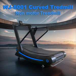 Yüksek Performanslı Ticari Spor Salonu Fitness Ekipmanları Kardiyo Antrenmanı Kendi Kendine Enerji Üreten Kavisli Koşu Bandı Satılık - Product Image 2