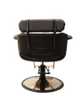 Fauteuil de Barbier Ergonomique Delanto en Cuir PU Inclinable à Rotation 360 Degrés, Moderne, pour Salons de Coiffure (Femmes et Hommes), Usage Commercial