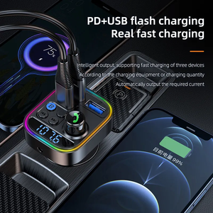 2023 HG ที่ชาร์จในรถแบบ USB ขายดีเครื่องส่งสัญญาณ FM <span class=keywords><strong>5.3</strong></span> USB ชาร์จเร็วสำหรับรถยนต์ PD30W สำหรับ <span class=keywords><strong>iPhone</strong></span> - Product Image 2
