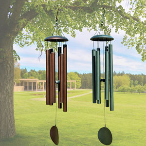 กระดิ่งลมโลหะสีบรอนซ์กลางแจ้งขนาด45นิ้วของตกแต่งสวนที่มีความเห็นอกเห็นใจเพลงที่ระลึกทำจากอลูมิเนียมและเหล็ก - Product Image 6