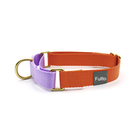 Fullto Collier pour chien Martingale d'entraînement en plein air en nylon polyester avec logo à motif personnalisé