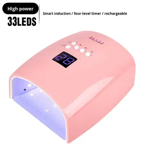Lampe à ongles rechargeable 72W, sécheuse de gel acrylique haute puissance, lumière UV LED, équipement professionnel de séchage et de durcissement pour salon de manucure - Product Image 1