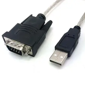 6FT USB vers RS232 DB9 Serial 9 Pin Converter Flat Cable Fr Win 10,8 Mac OS