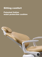 Equipo dental Italy M9 + para odontología, pantalla táctil tj para abolladuras, silla sin brazo ligero