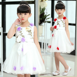 Vestido de Punto para Niña, Color Rosa, Vestidos Casuales para Niñas con Estampado Elegante - Product Image 3