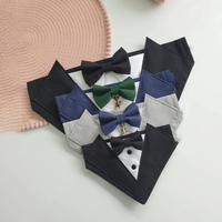 Qiqu – fournitures pour animaux de compagnie, accessoires pour chiens de styliste, ropa para mascotas, collier à nœud papillon, costume de smoking personnalisé