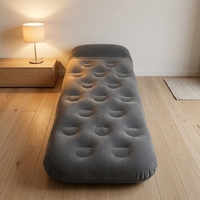 Matelas Gonflable Portable Moderne pour Camping, Hôpital, Hôtel, Parc, École, Salle de Sport, avec Housse Amovible en PVC – Idéal pour la Maison (Taille Simple)