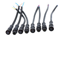 M8 M16 M15 prise électrique étanche 2 3 4 5 6 pin M12 câble connecteur pour éclairage LED extérieur