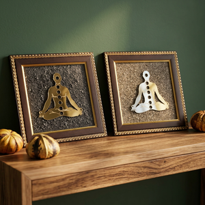 Cadre Bouddha Moderne en Pyrite – Artisanat Spirituel de Haute Qualité Fait Main pour la Décoration Intérieure, Cadeau, Vente en Gros - Product Image 3