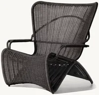 Fauteuil lounge d'extérieur moderne en rotin Palmeria