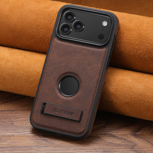 SUTENI <span class=keywords><strong>iPhone</strong></span> 18 Pro Max Telefoonhoesje Stand Magnetisch Draadloos Opladen Mat Zacht Luxe Kunstleer 17 16 Plus 15 14 13 <span class=keywords><strong>12</strong></span> - Product Image 2
