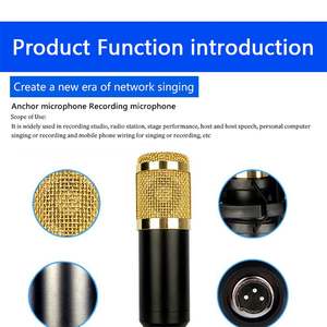 Microphone d'enregistrement professionnel <span class=keywords><strong>pour</strong></span> diffusion en direct sur YouTube, microphone à condensateur, <span class=keywords><strong>carte</strong></span> <span class=keywords><strong>son</strong></span> avec support de bras, kit de filtre anti-pop - Product Image 6