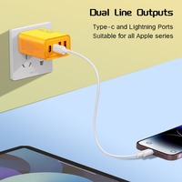 Pengisi Daya Cepat USB Type-C 120W PD 3.0 2-Port SCP Adapter untuk Mobil & Desktop Pengisi Daya Dinding Soket UK OTP