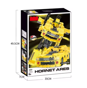 YIRUN giocattoli 544 pezzi 2 in 1 caccia spaziale mattoni mattoni costruzione auto per bambini giocattoli educativi per bambini per bambini - Product Image 2