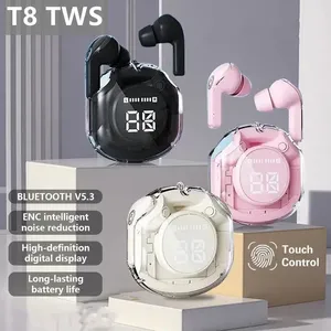 Audífonos Inalámbricos T8 PRO TWS <span class=keywords><strong>con</strong></span> Bluetooth, <span class=keywords><strong>Auriculares</strong></span> Intrauditivos <span class=keywords><strong>con</strong></span> Pantalla LED Transparente Digital, <span class=keywords><strong>Compatibles</strong></span> <span class=keywords><strong>con</strong></span> <span class=keywords><strong>Xiaomi</strong></span> - Product Image 3